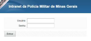 Tela de Login da PMMG