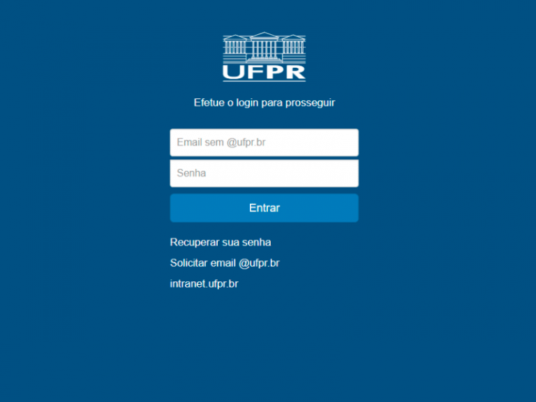 Portal do Aluno UFPR